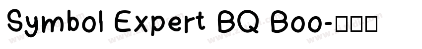 Symbol Expert BQ Boo字体转换